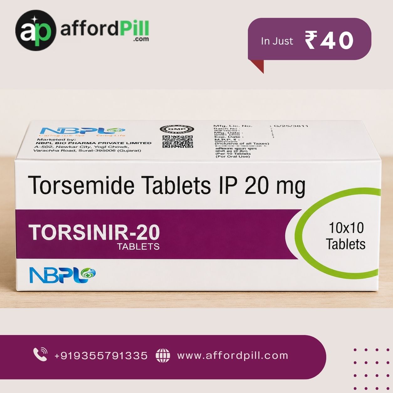 Torsinir 20: Complete Product Information for Everyday Healthcare
