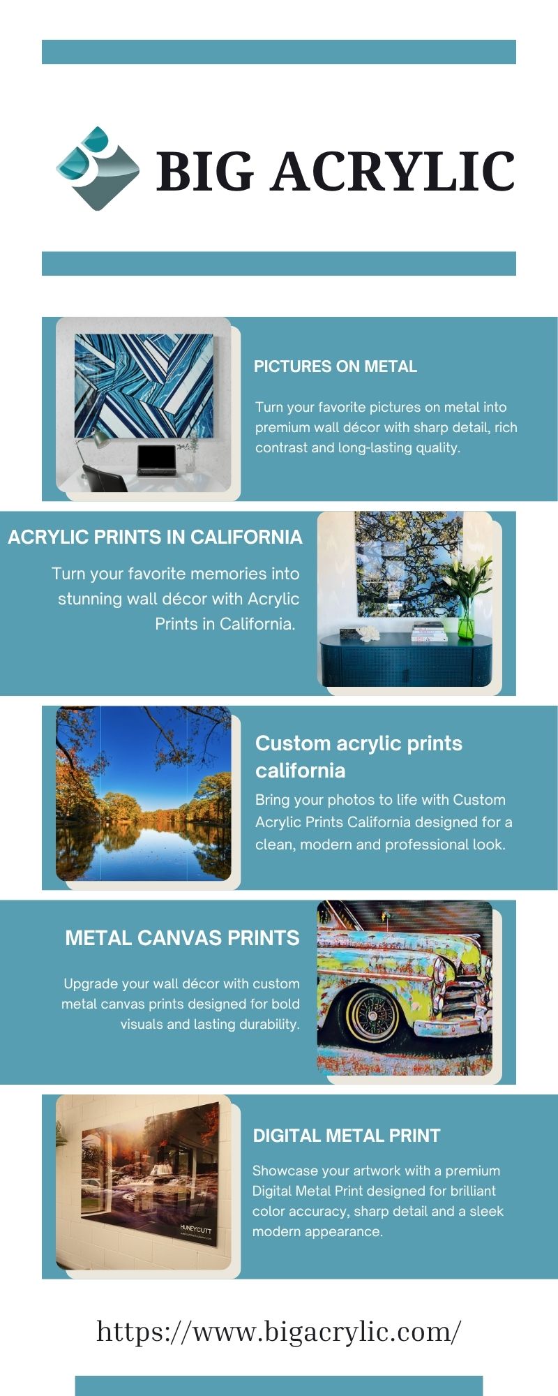 Pictures on metal