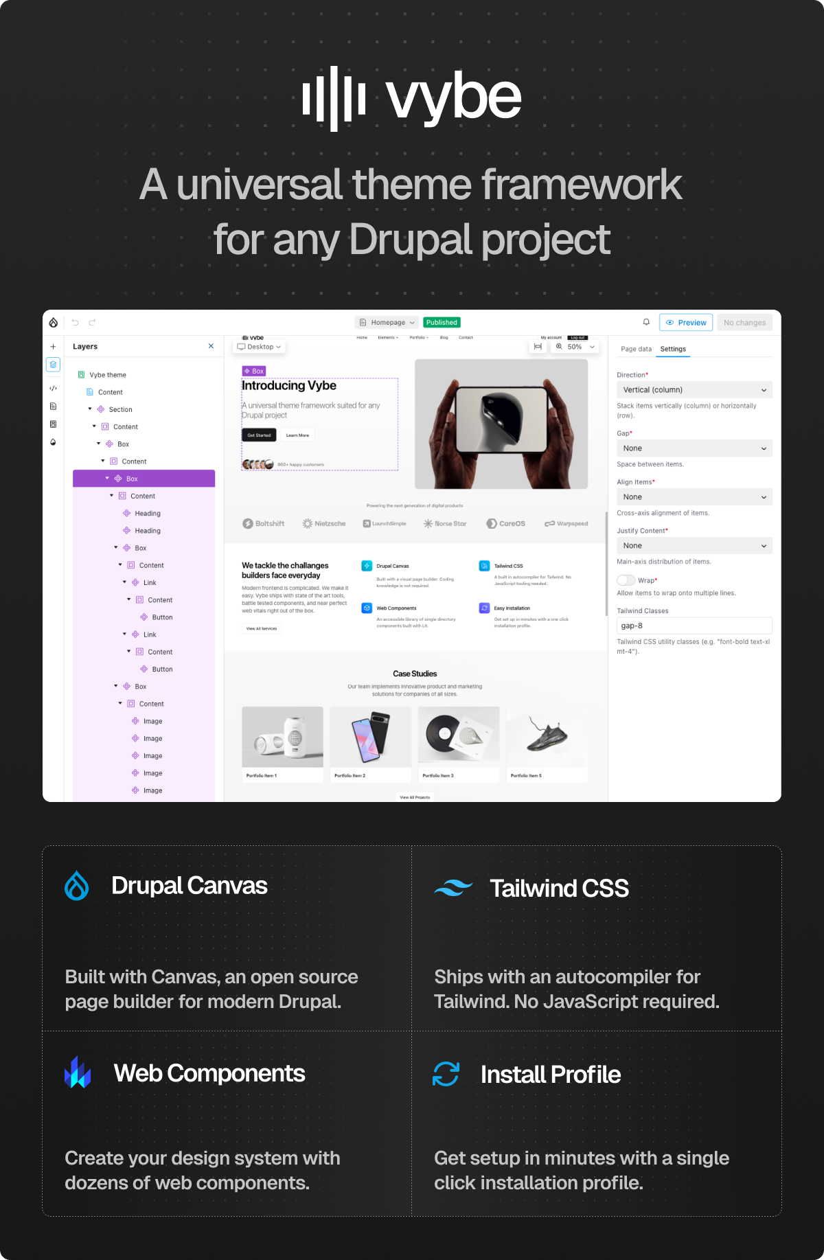 Vybe - Multipurpose Drupal 11 Theme
