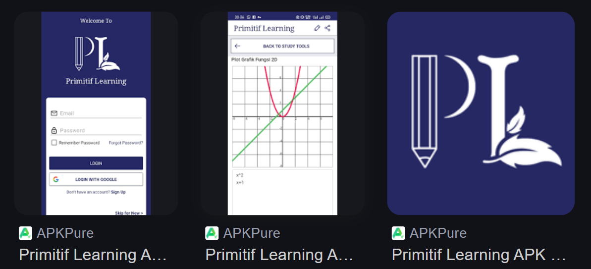 Primitif Learning App Screenshot