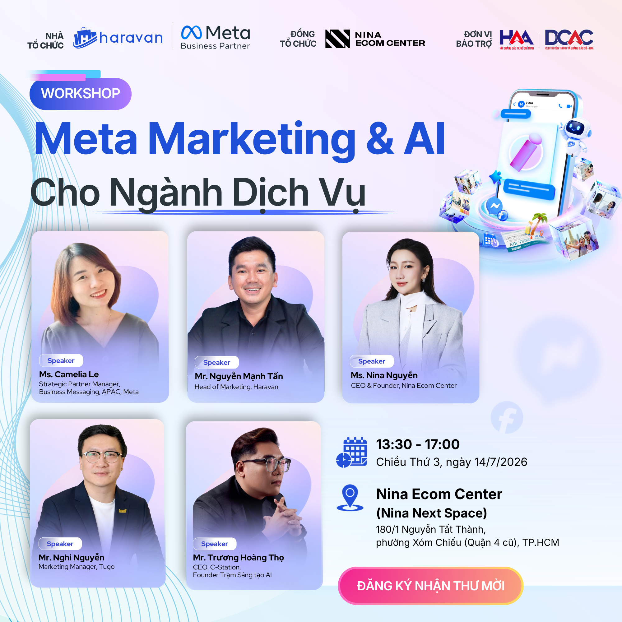 Mời tham dự Workshop: Meta Marketing & AI Cho Ngành Dịch Vụ