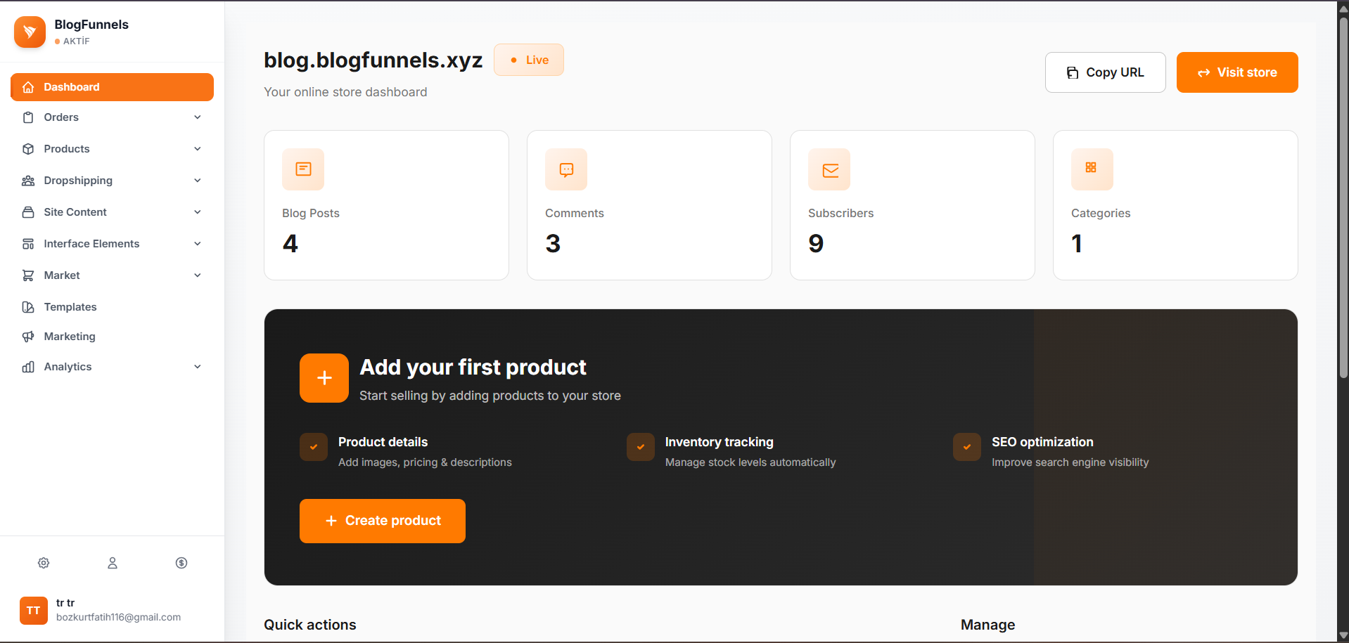 E-Commerce Dashboard