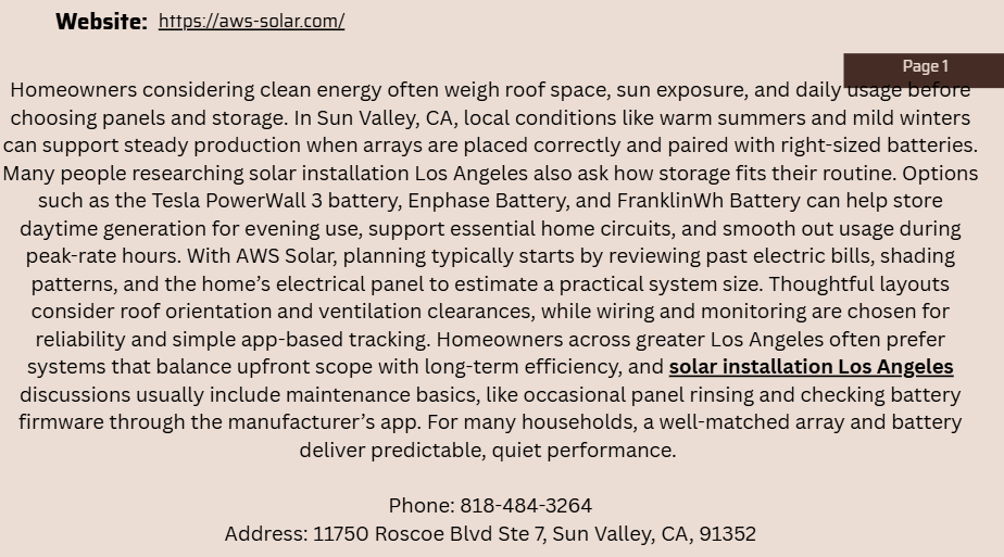 AWS Solar