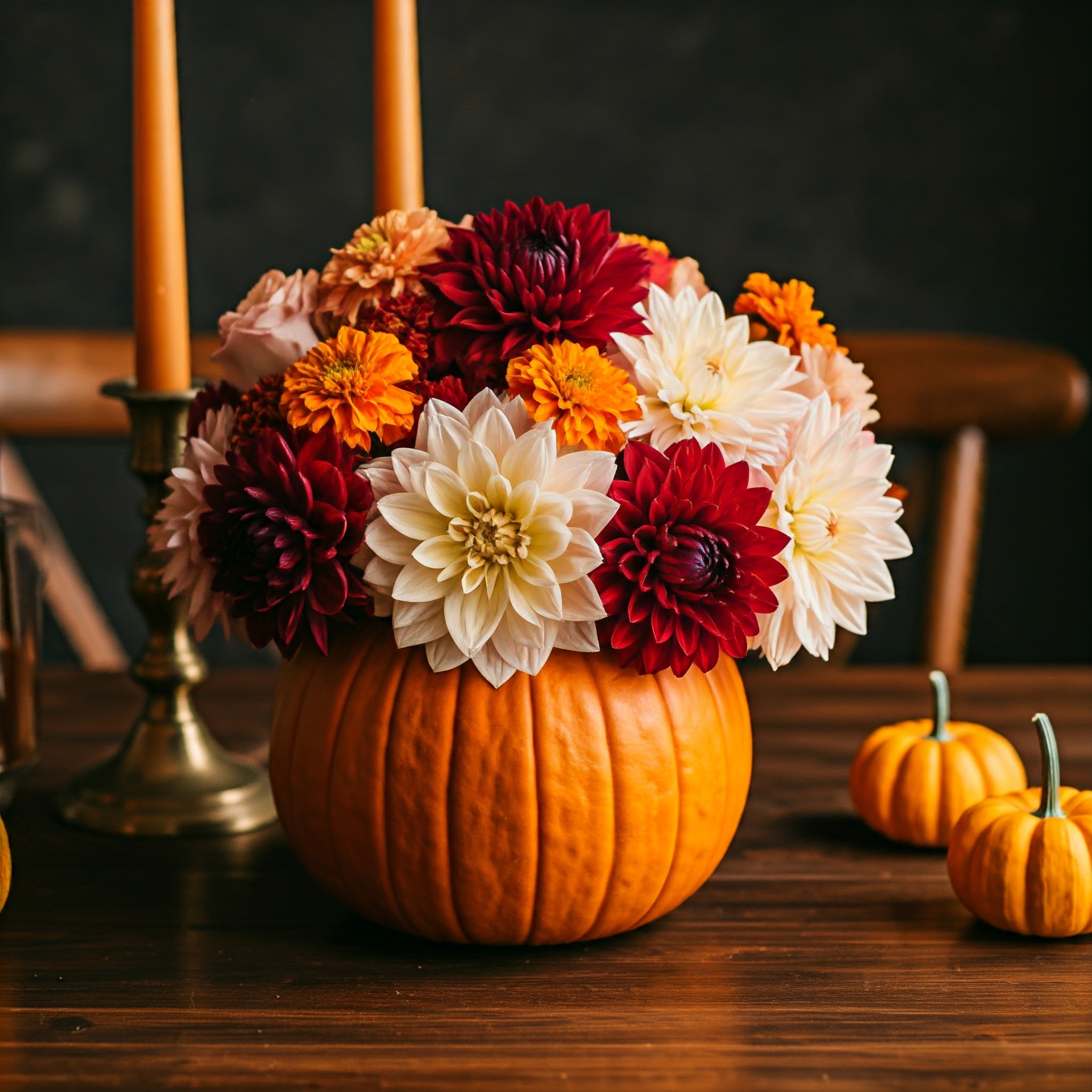 Pumpkin Floral Arrangements