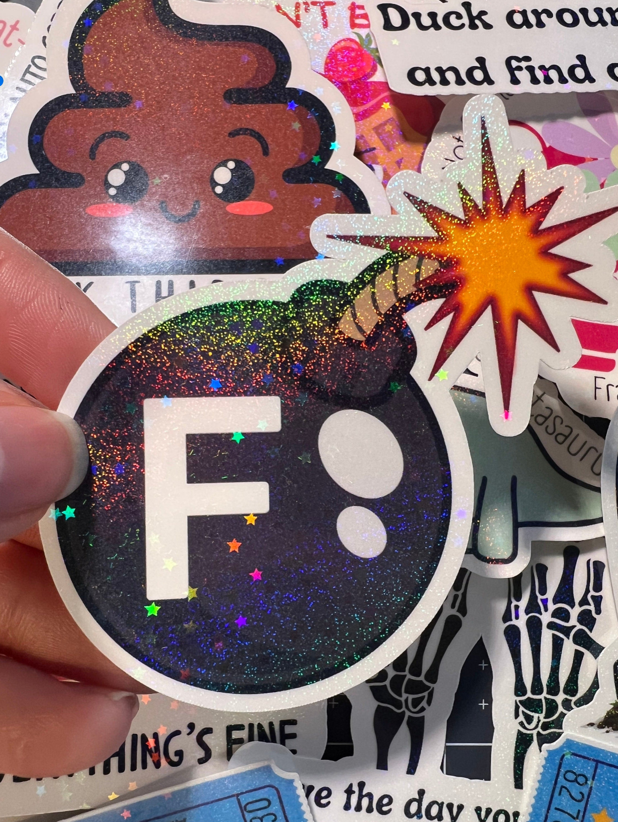 Funny sticker packs from Bad Influence Co