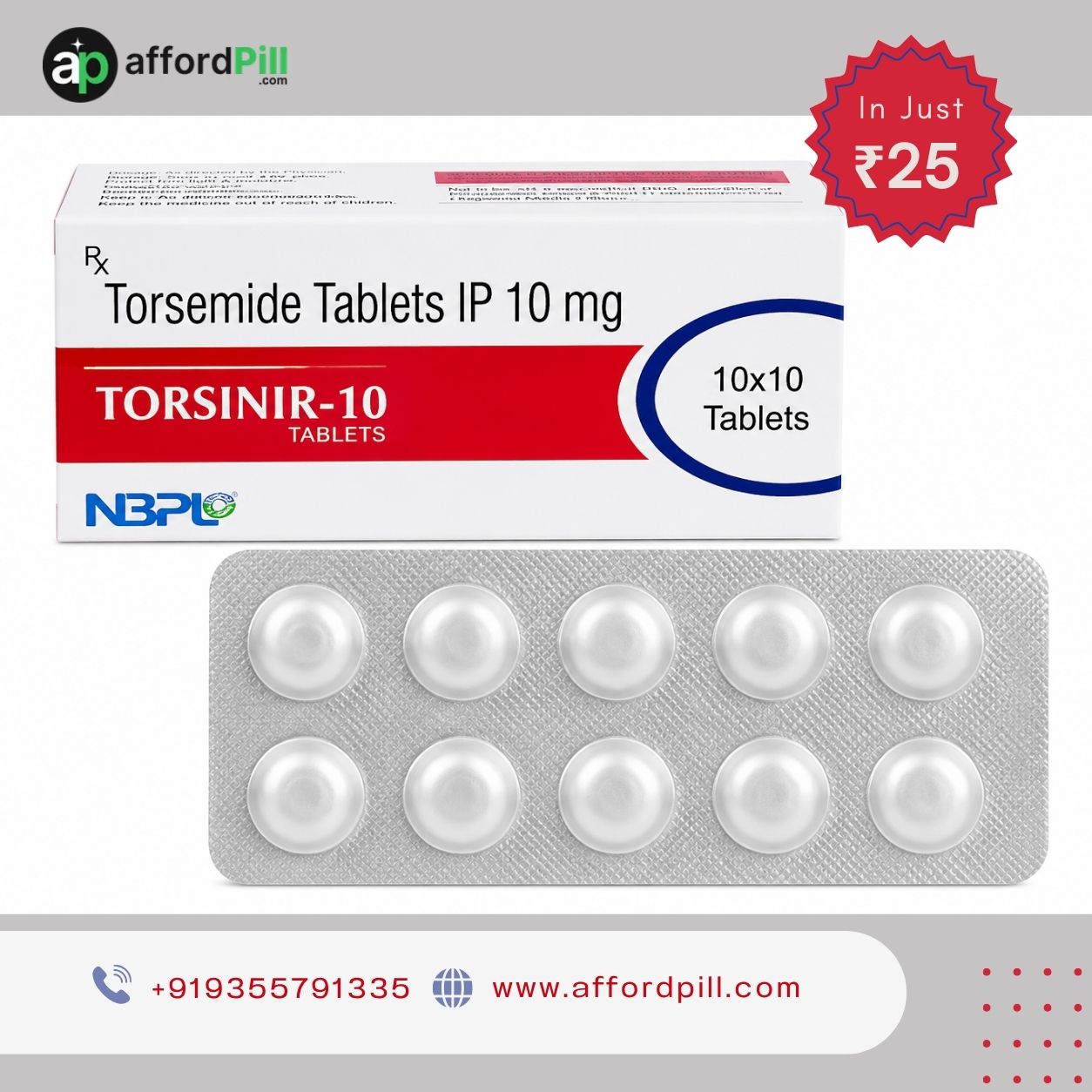 Buy Torsinir 10 Online at Affordable Prices