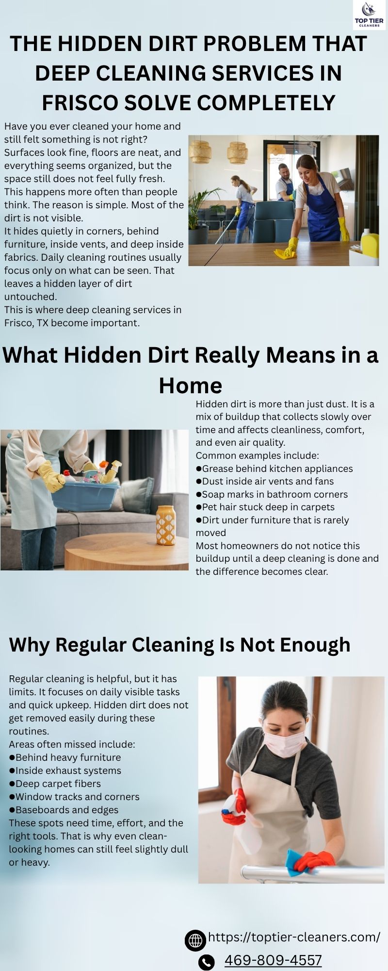 The Hidden Dirt Problem That Deep Cleaning Services in Frisco Solve Completely