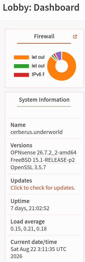 OPNsense widget mistake