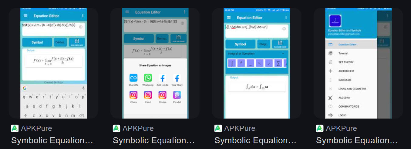 Equation Editor Screenshot