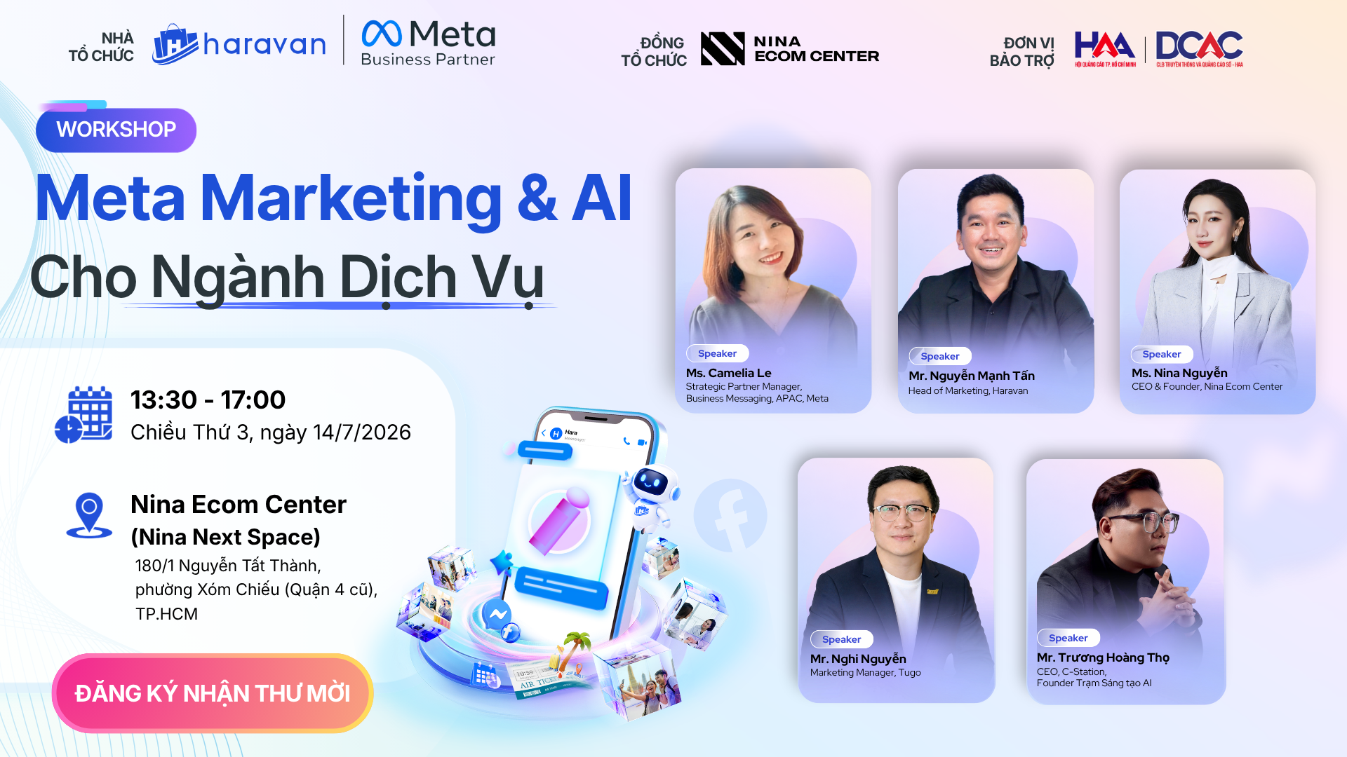 Mời tham dự Workshop: Meta Marketing & AI Cho Ngành Dịch Vụ