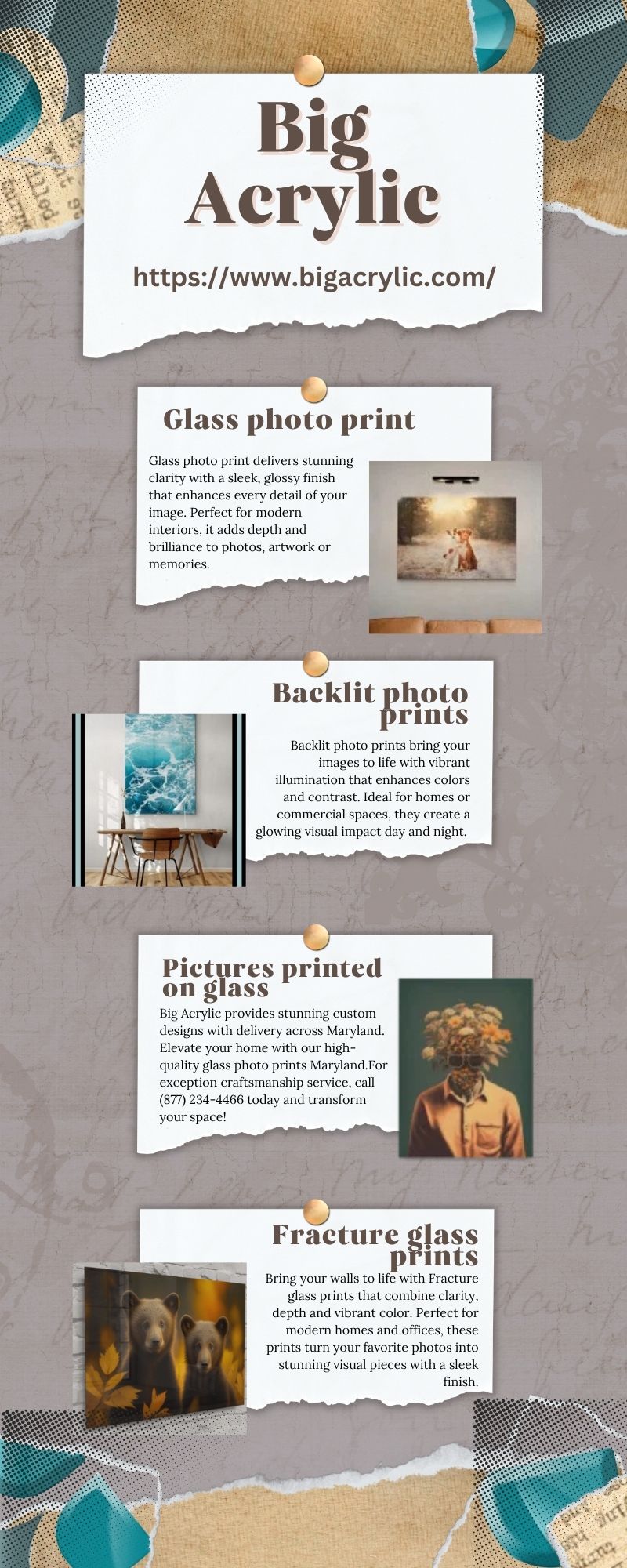 Backlit photo prints