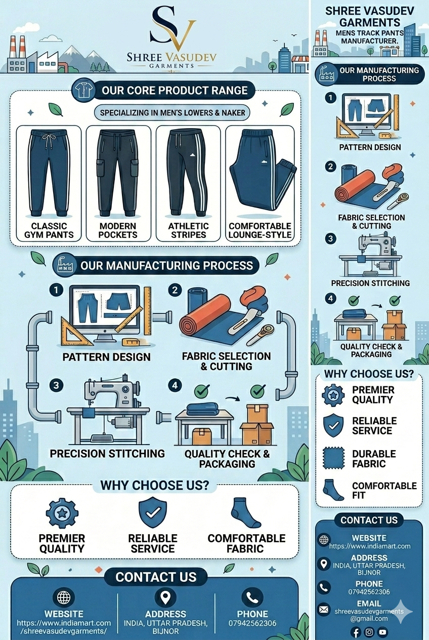 Mens Track Pants Manufacturer Dehradun Uttarakhand