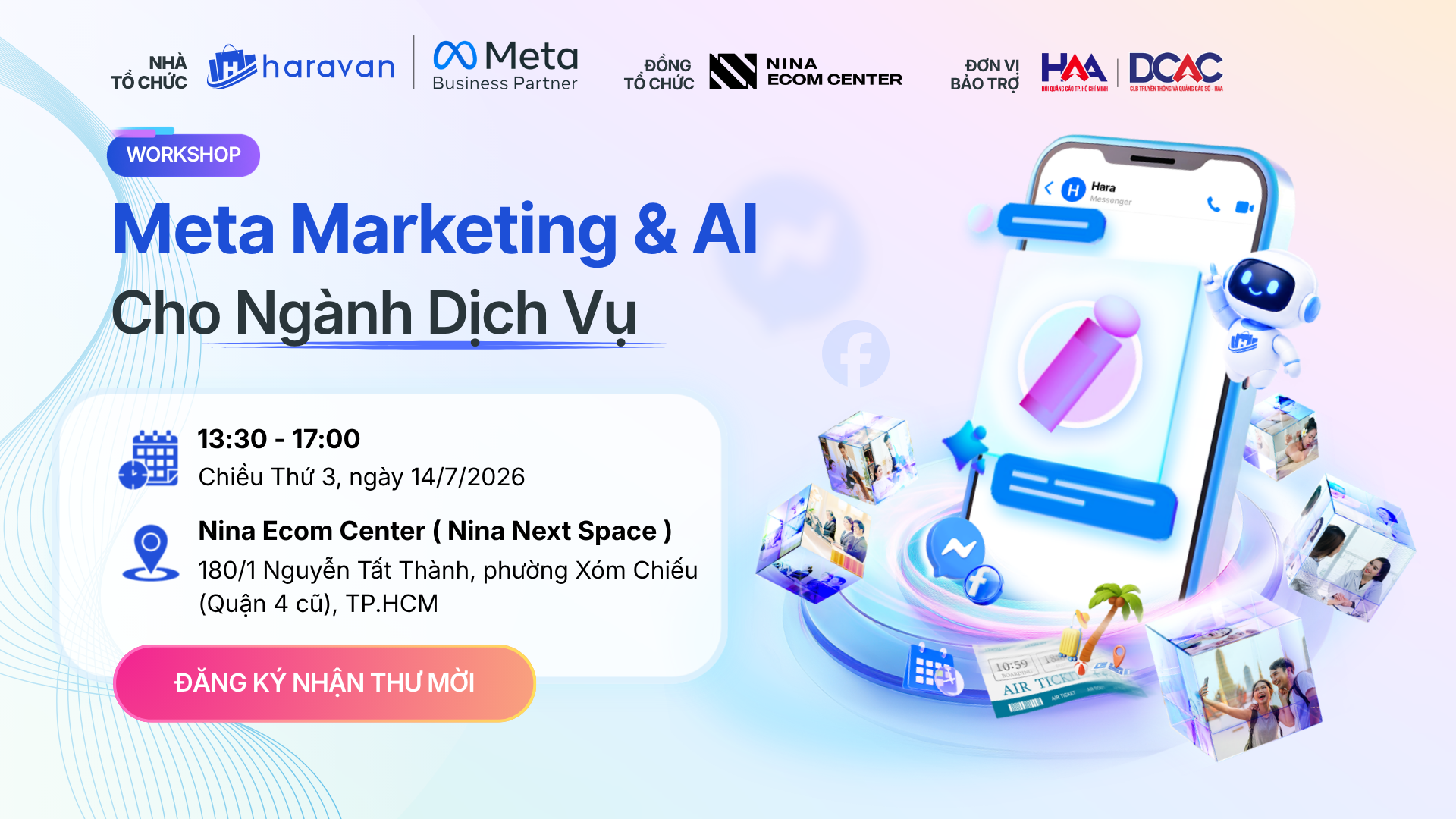 Mời tham dự Workshop: Meta Marketing & AI Cho Ngành Dịch Vụ